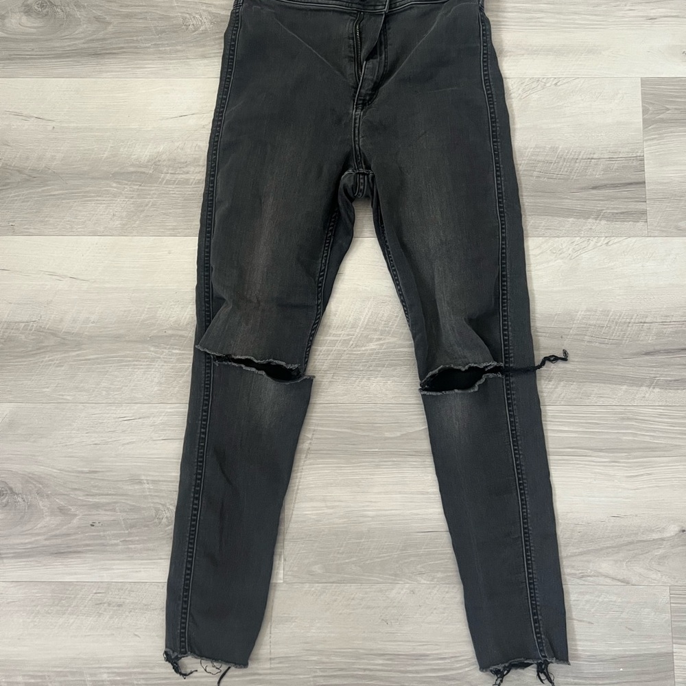 Black high waist pants